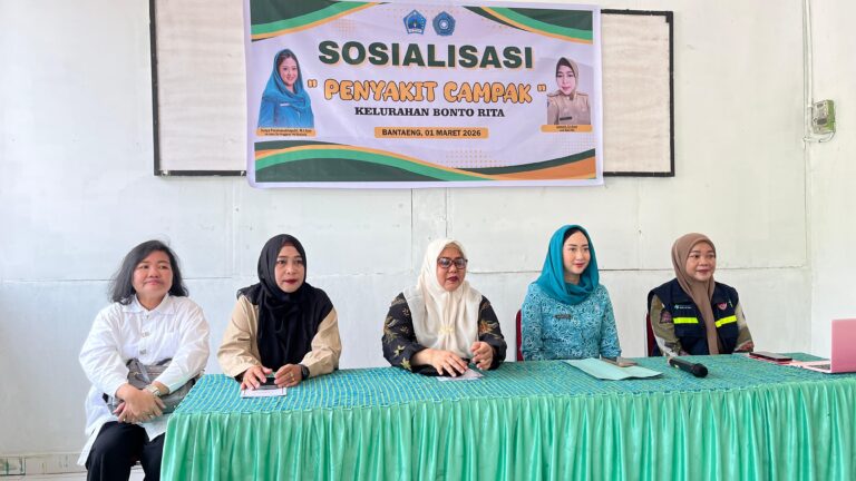 Ketua TP-PKK Bantaeng Gunya Paramasukhaputri Buka Sosialisasi Campak
