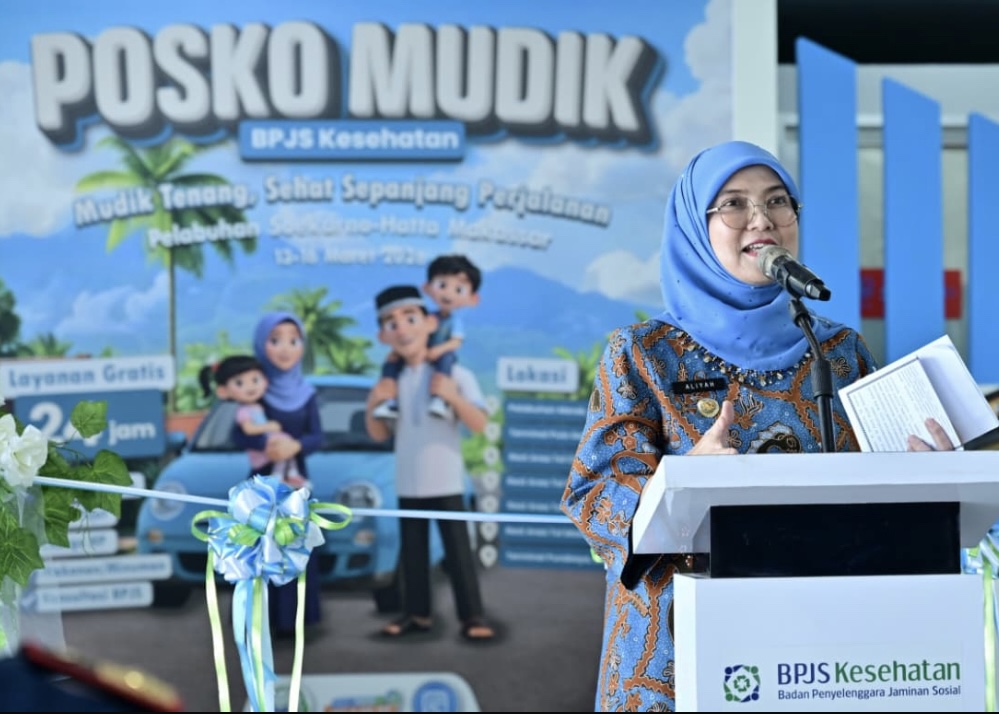 Wawali Makassar Aliyah Mustika ilham Buka Posko Mudik BPJS Kesehatan
