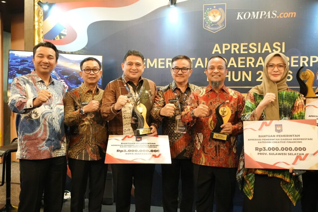 Kemendagri Nobatkan Kota Makassar Terbaik I Creative Financing, Dapat Insentif Rp3 Miliar