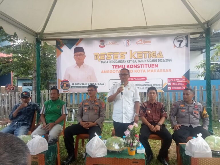 H.Meinsani Kecca Gelar Reses Ketiga di Bangkala BTP