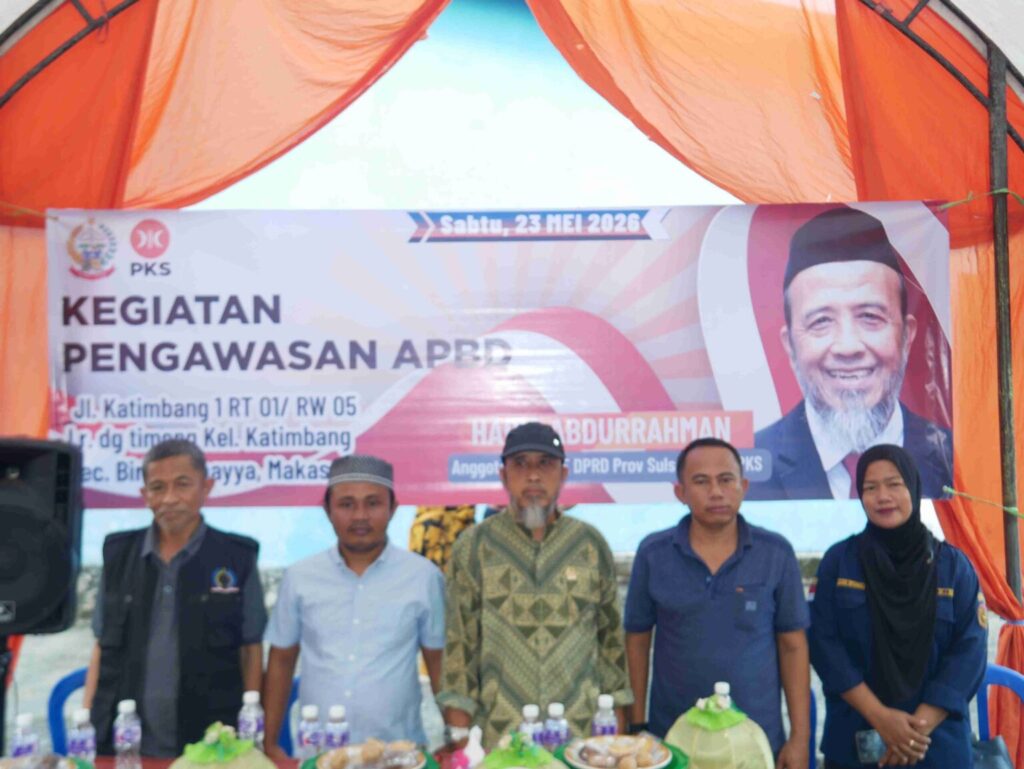Anggota DPRD Sulsel Haris Abdurrahman Gelar Pengawasan APBD di Kelurahan Katimbang