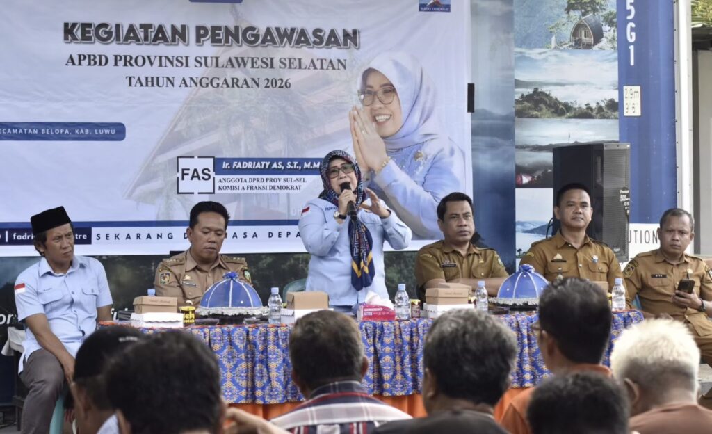 Anggota DPRD Sulsel Fadriaty Asmaun Gelar Pengawasan APBD 2026 di Kelurahan Senga Kabupaten Luwu