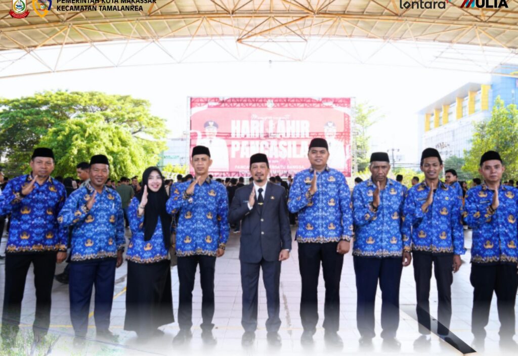 Camat Tamalanrea Hadiri Upacara Peringatan Hari Lahir Pancasila Tahun 2026