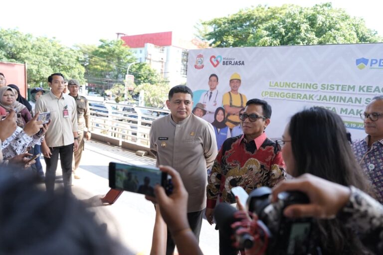 Launching Sistem Keagenan Perisai, Appi – Aliyah Percepat Universal Coverage Jaminan Sosial di Makassar