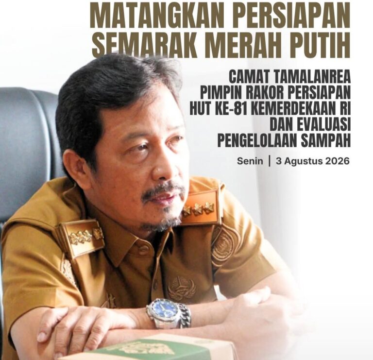 Camat Tamalanrea Pimpin Rakor Bersama Para Lurah