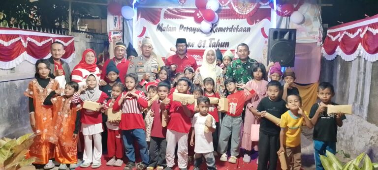 Lurah Bakung Hadiri Pesta Rakyat HUT ke-81 RI di RT 06 RW 05