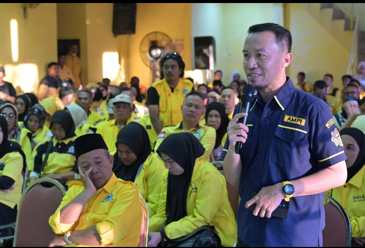 Di Hadapan IAS, Ketua AMPI Makassar Musjaya sampaikan Capaian Golkar Makassar