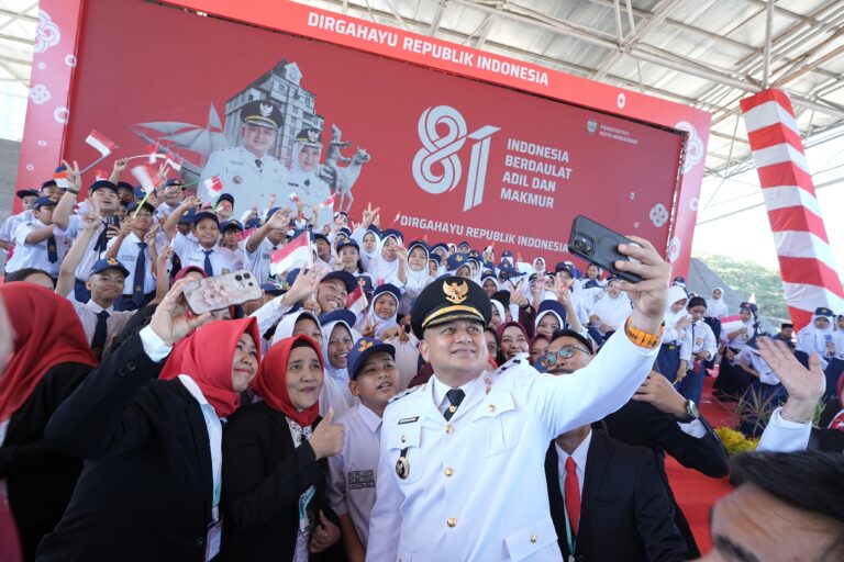 Semarak HUT ke-81 RI, 150 Pelajar SMP se-Kota Makassar Tampilkan Lagu Khas Nusantara
