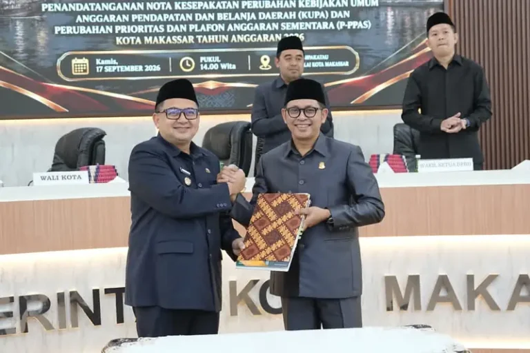 Pemkot-DPRD Makassar Sepakati KUPA-PPAS Perubahan 2026