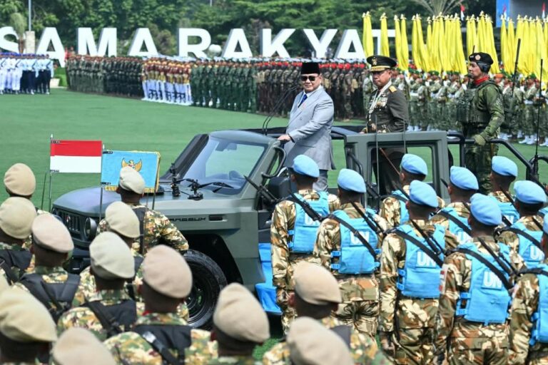 Presiden Prabowo Pimpin Upacara Peringatan HUT ke-81 TNI